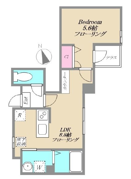 メゾン　コルザ　キタセンジュ  間取り