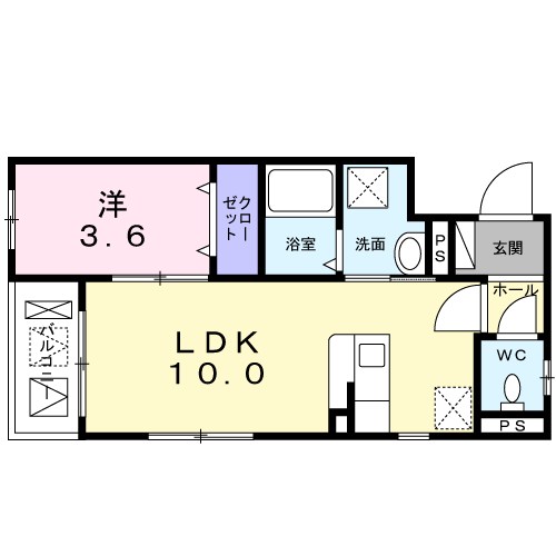 アンソレイエ佐藤 間取り図