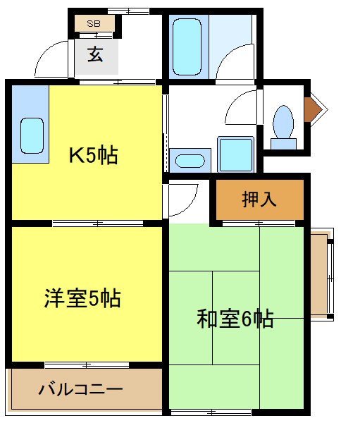コーポあつみや 間取り