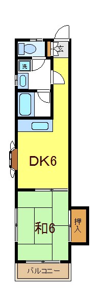 メリーハイム 201号室 間取り