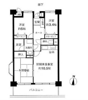 けやき通り南参番館 間取り