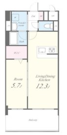 プローシュⅡ 702号室 間取り