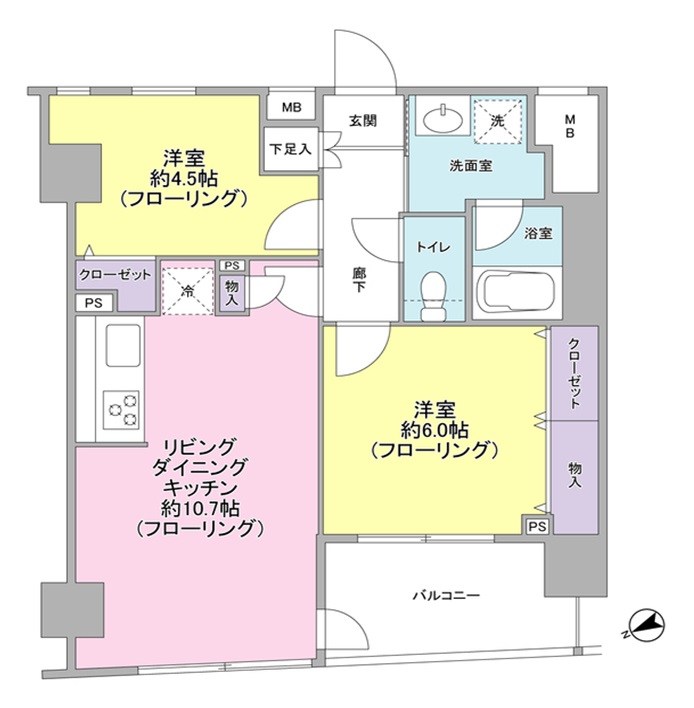 パートナーシップアパートメント  間取り