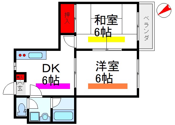 メゾン宏和A  間取り