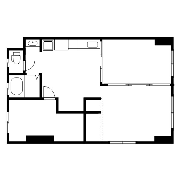 チグサビル 401号室 間取り