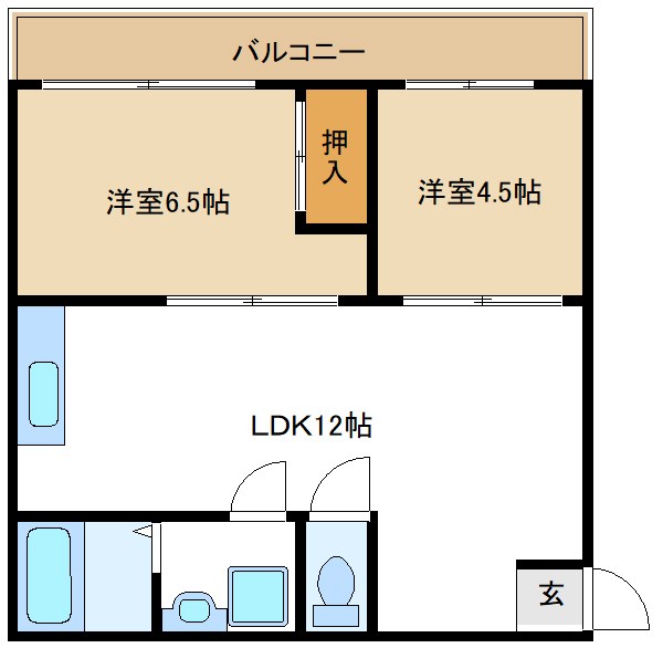 コーポラス上田 間取り