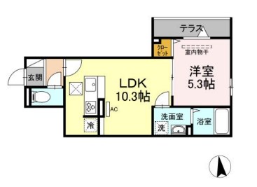 セレスティア東葛西Ⅱ 101号室 間取り