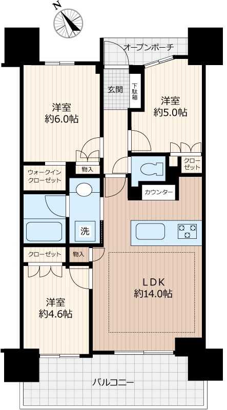 フェルモ南砂 間取り図