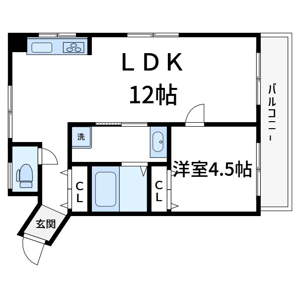 ビライワムラ 間取り図