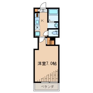 シティ・ソレイユ曙町  302号室 間取り