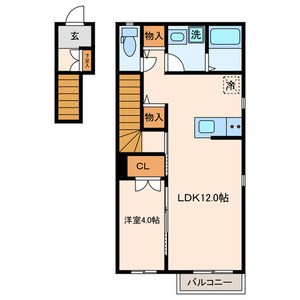 フラワーフォンテーヌⅢ 間取り