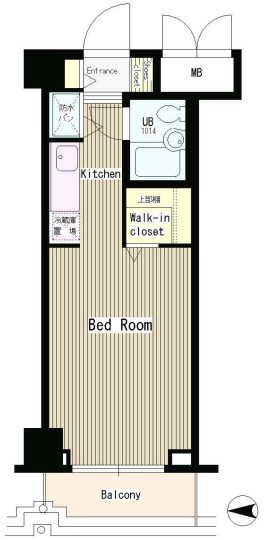 松本ビル  407号室 間取り