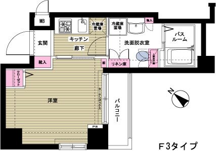 トーシンフェニックス日本橋浜町壱番館  間取り