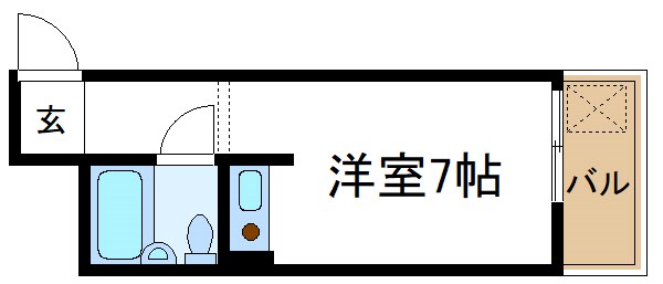 ホワイトハウス 103号室 間取り