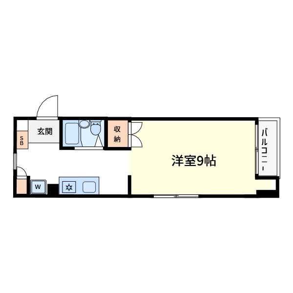 コーポかすが 間取り図