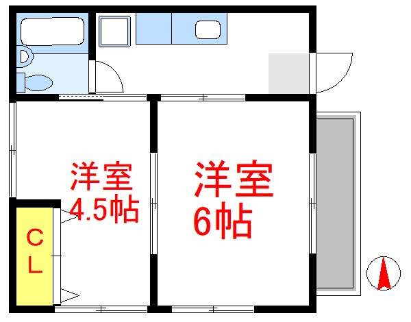 金澤コーポ 間取り