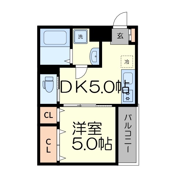 D-Ⅰ 302号室 間取り