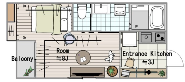 SCENE＋京成小岩 間取り図