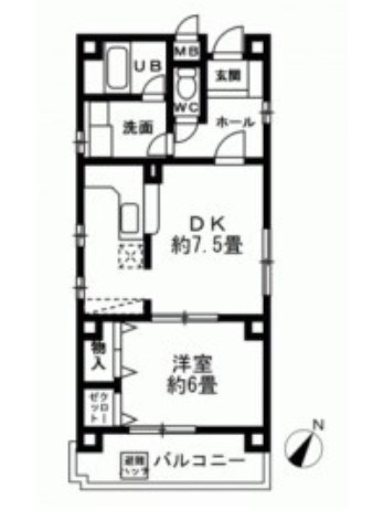 アブレスト浜町  間取り