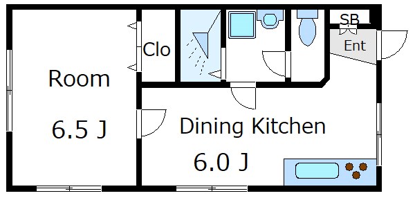 コーポフジクラ第２ 間取り図