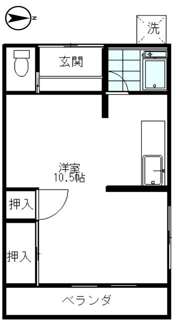 第２佐久間ハイツ 102号室 間取り