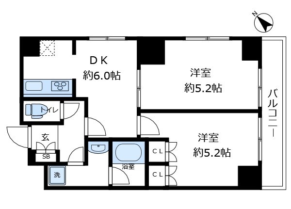 ガラステージ日本橋人形町  間取り