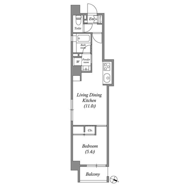 ASTILE日本橋浜町（アスティーレ日本橋浜町） 間取り