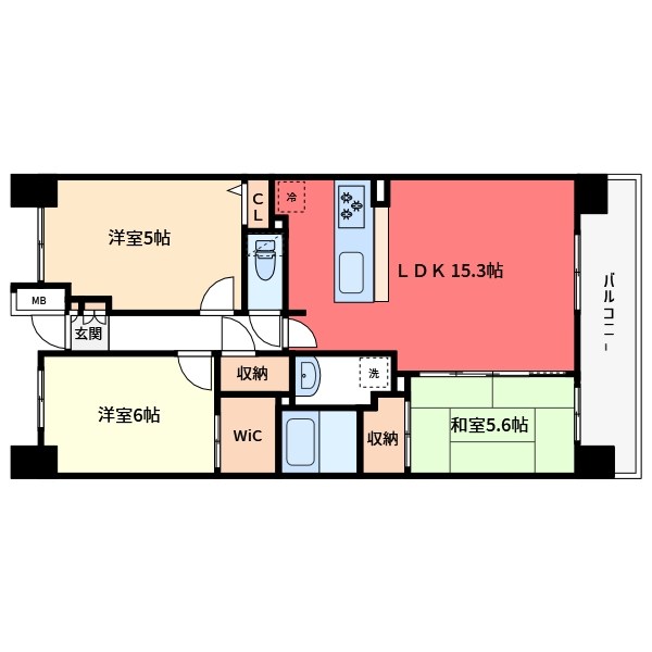 ローレルコート新小岩 間取り図