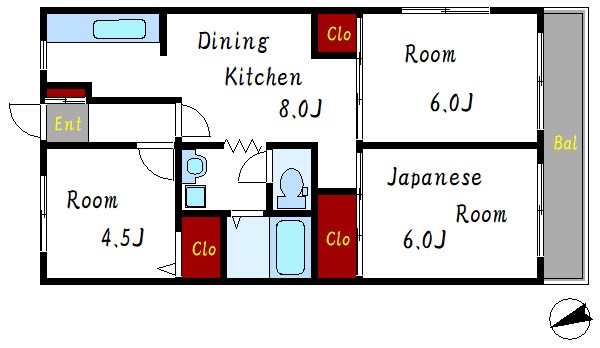ロイヤルハイツ船堀 間取り図