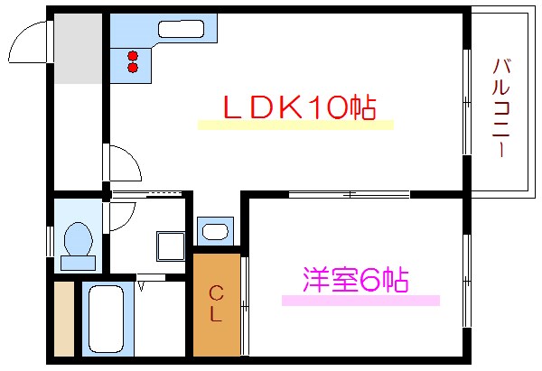 ドエルkasai No.2 303号室 間取り