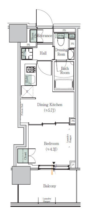 ONE ROOF RESIDENCE NISHINIPPORI 間取り