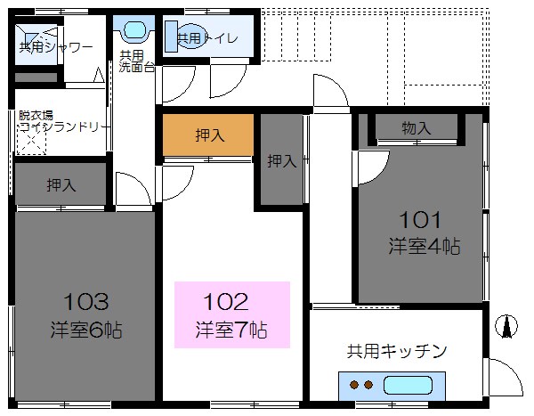 鳴海荘 間取り