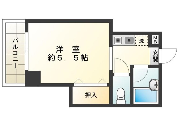 勝どき第三関根ビル 303号室 間取り