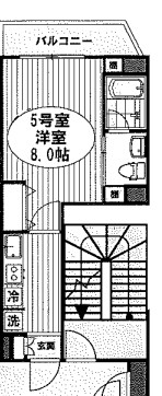 フォルトゥーナ中葛西 505号室 間取り