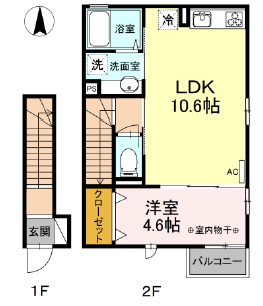 エスポワール住吉  間取り
