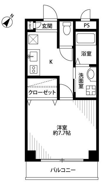 アンプルールフェール南船堀 間取り