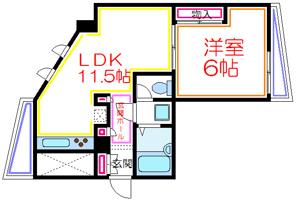 ヒルズ西竹ノ塚 間取り