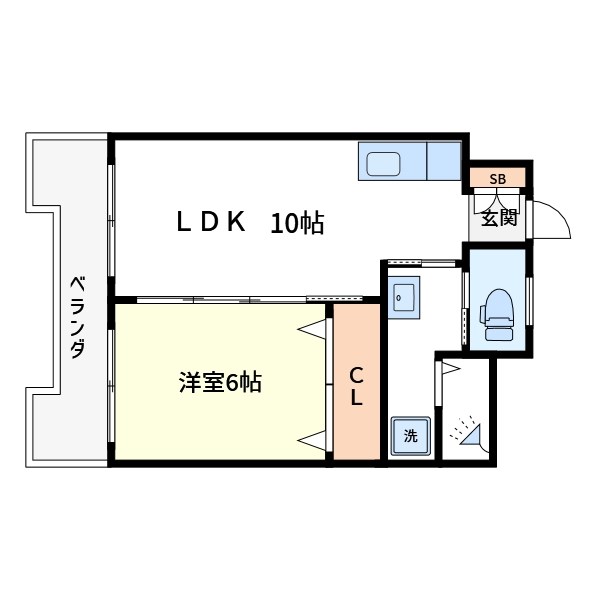 ハイネス成輪 106号室 間取り