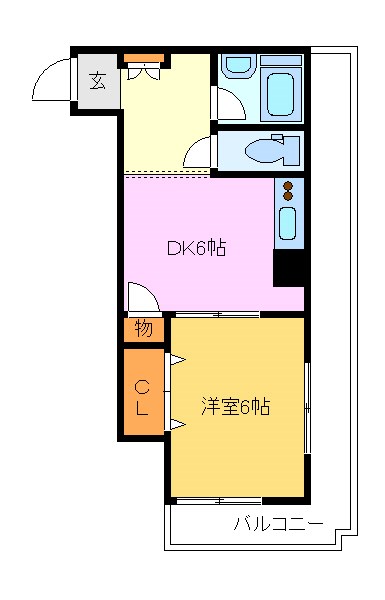 第二星野コーポ 405号室 間取り