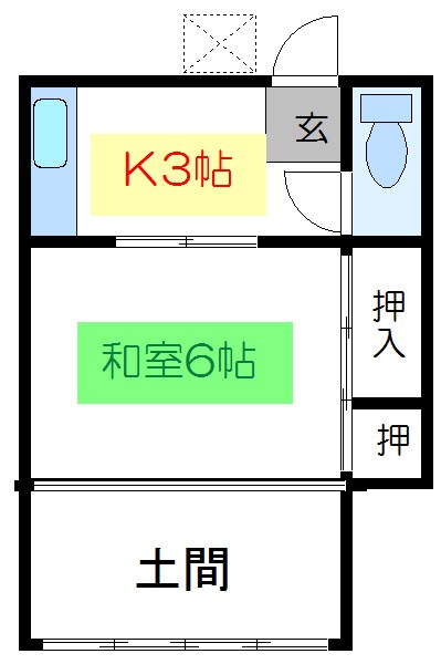 石井荘 間取り図