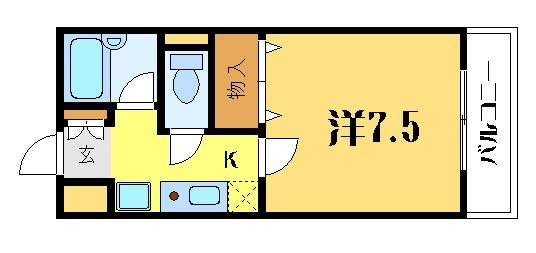 クレールアスカ  間取り図
