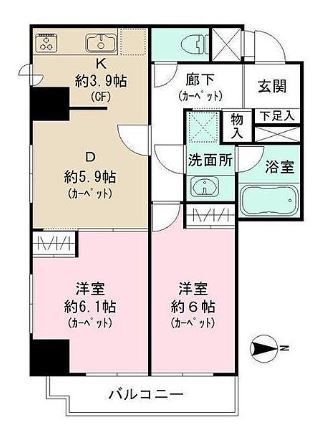 藤和シティコープ飛鳥山公園  間取り図