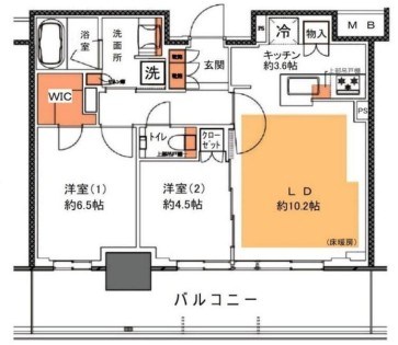 プラウドタワー平井 間取り