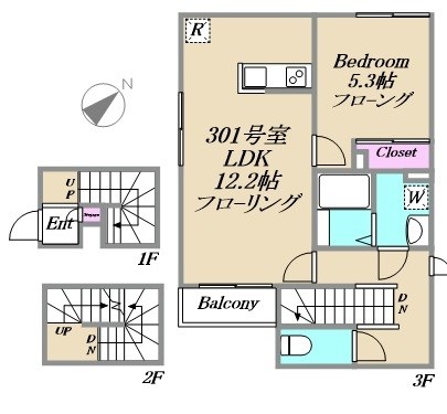 Kステージ 間取り