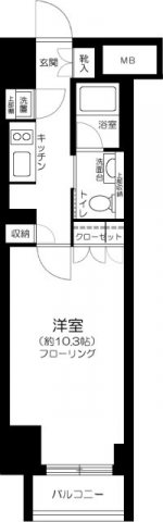 フィース水天宮前 間取り図