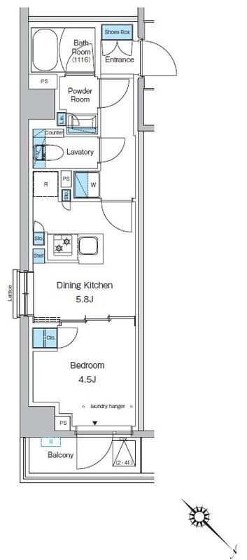 プレディアコート西葛西 206号室 間取り