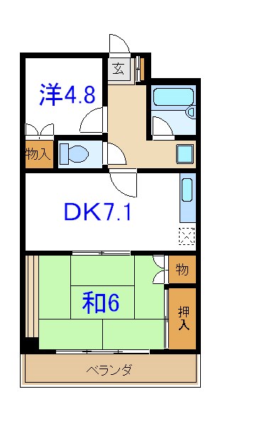 瑞江サングリーンビル 間取り図