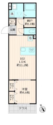 仮称メゾンブルー  間取り