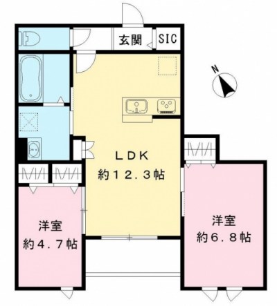 Casa Comfort 302号室 間取り