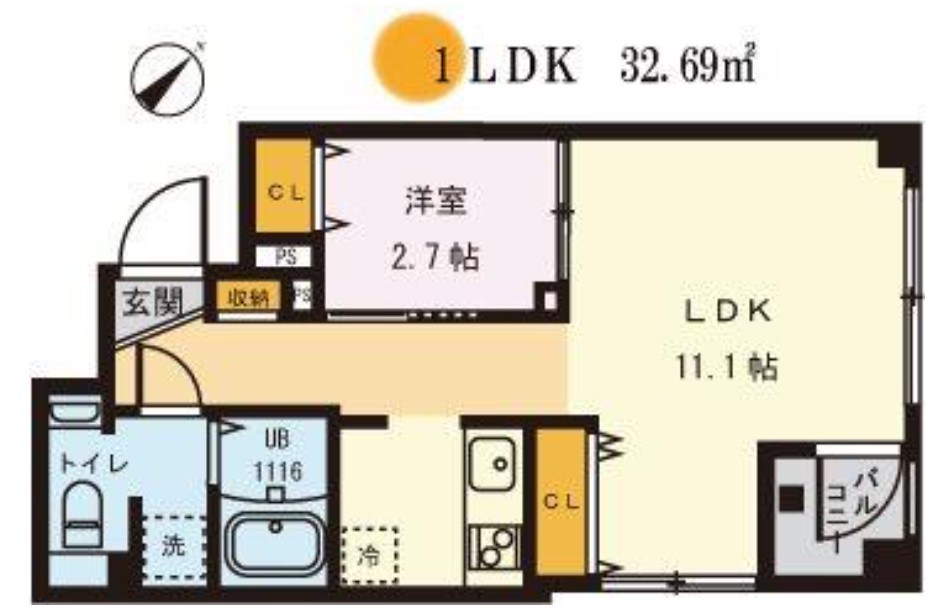ｃａｌｍｅ西巣鴨 間取り